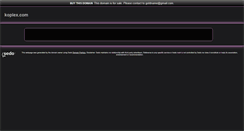 Desktop Screenshot of koplex.com